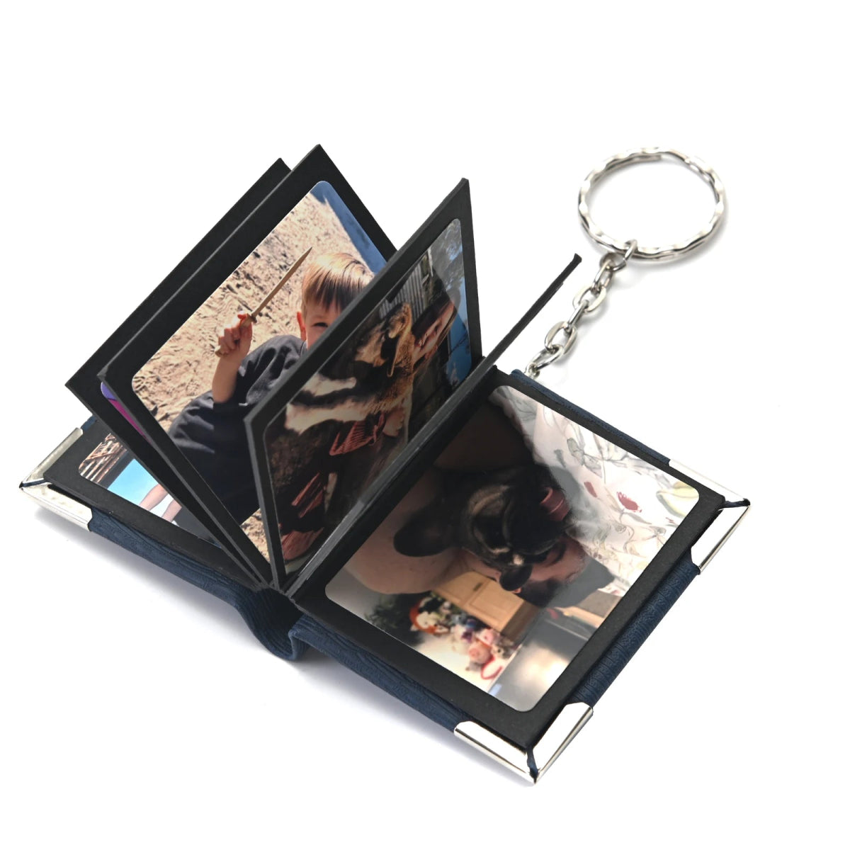 Custom Leather Photo Album Keychain