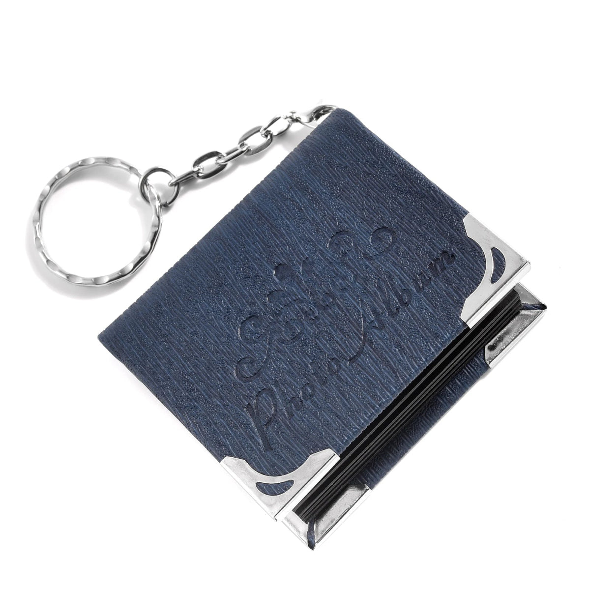 Custom Leather Photo Album Keychain
