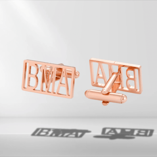 Custom Letter Cufflinks - Personalisr Au
