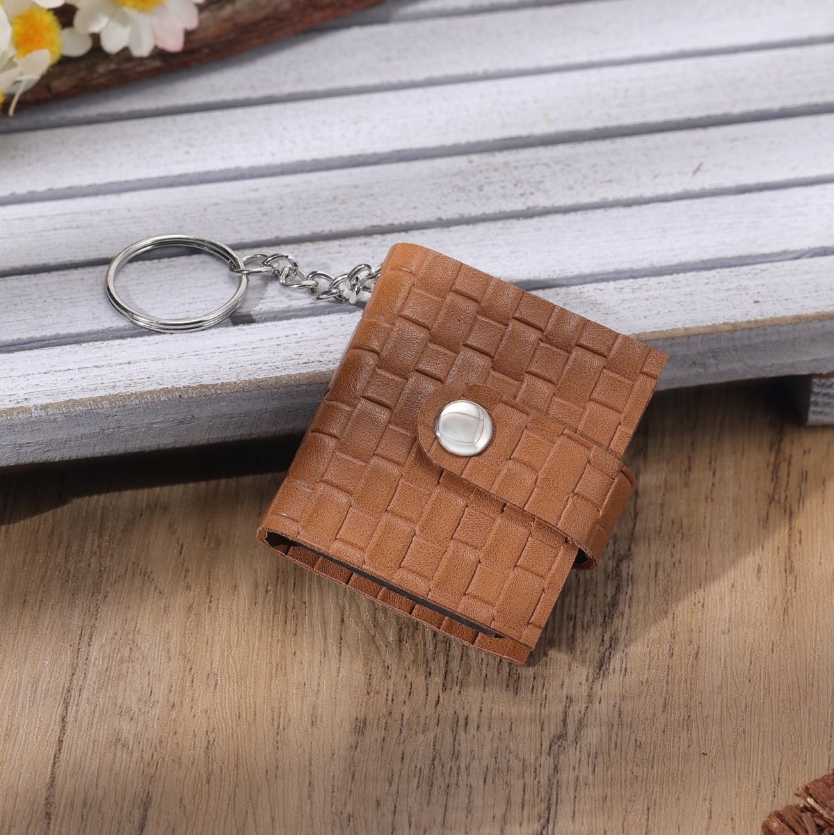 Leather Photo Album KeychainKey Chains