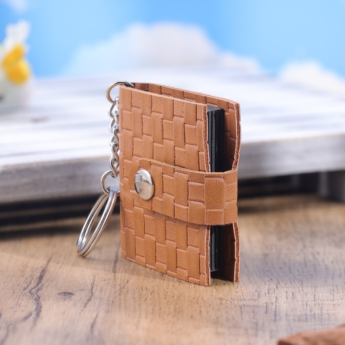 Leather Photo Album Keychain - Key Chains Personalisr Au