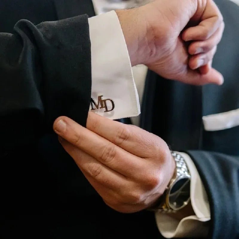 Monogram Initial Cufflinks - Cufflinks Personalisr Au