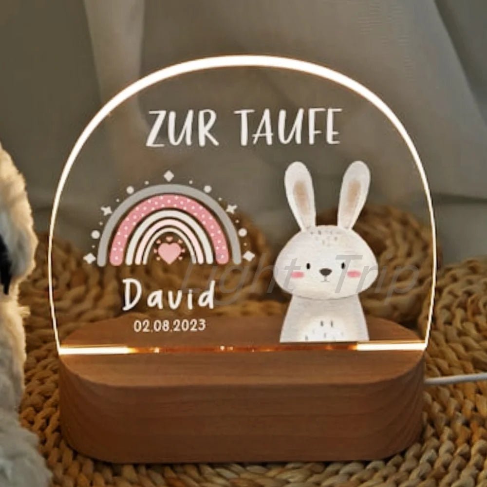 Custom Nightlight for Kids - Woodland Creatures - custom night light Personalisr Au