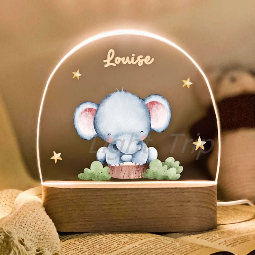 Custom Nightlight for Kids - Woodland Creatures - custom night light Personalisr Au