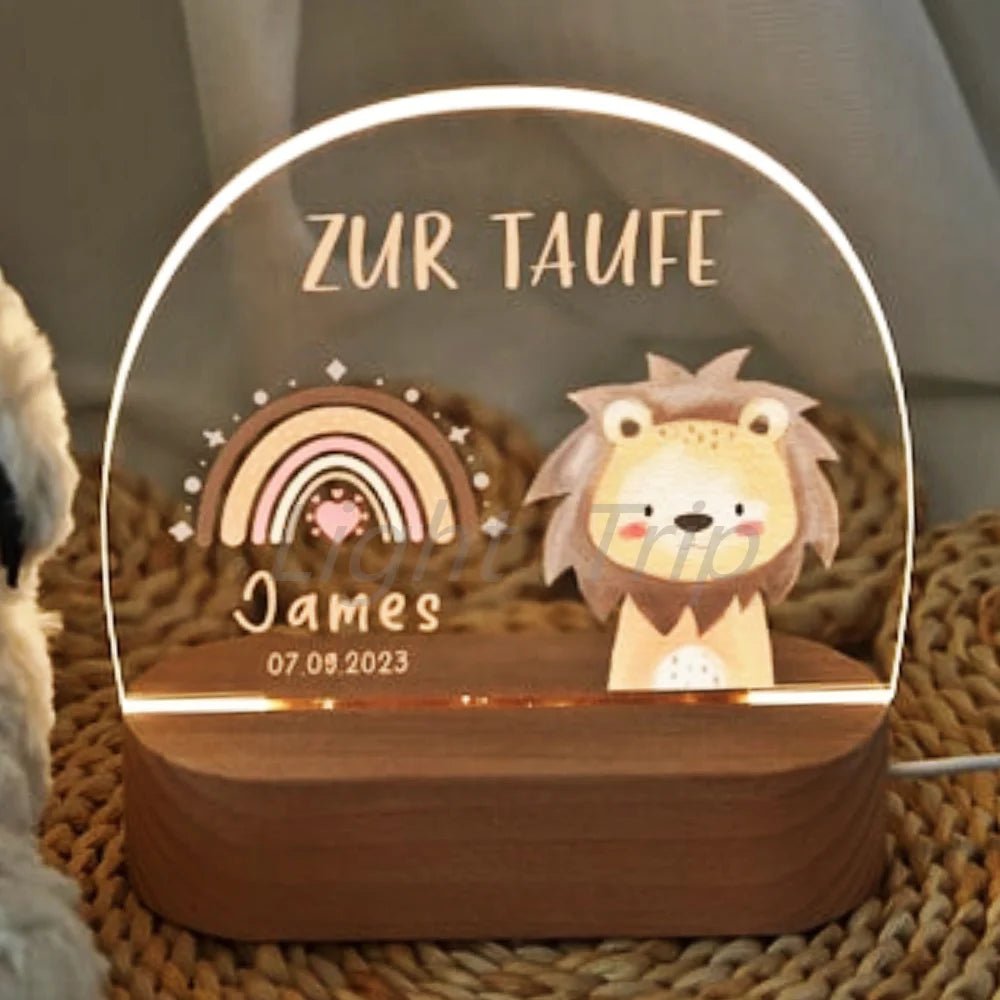 Custom Nightlight for Kids - Woodland Creaturescustom night light