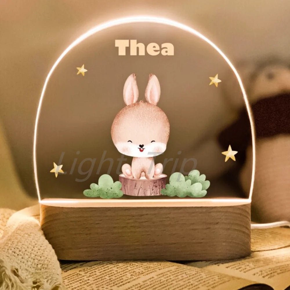 Custom Nightlight for Kids - Woodland Creatures - custom night light Personalisr Au