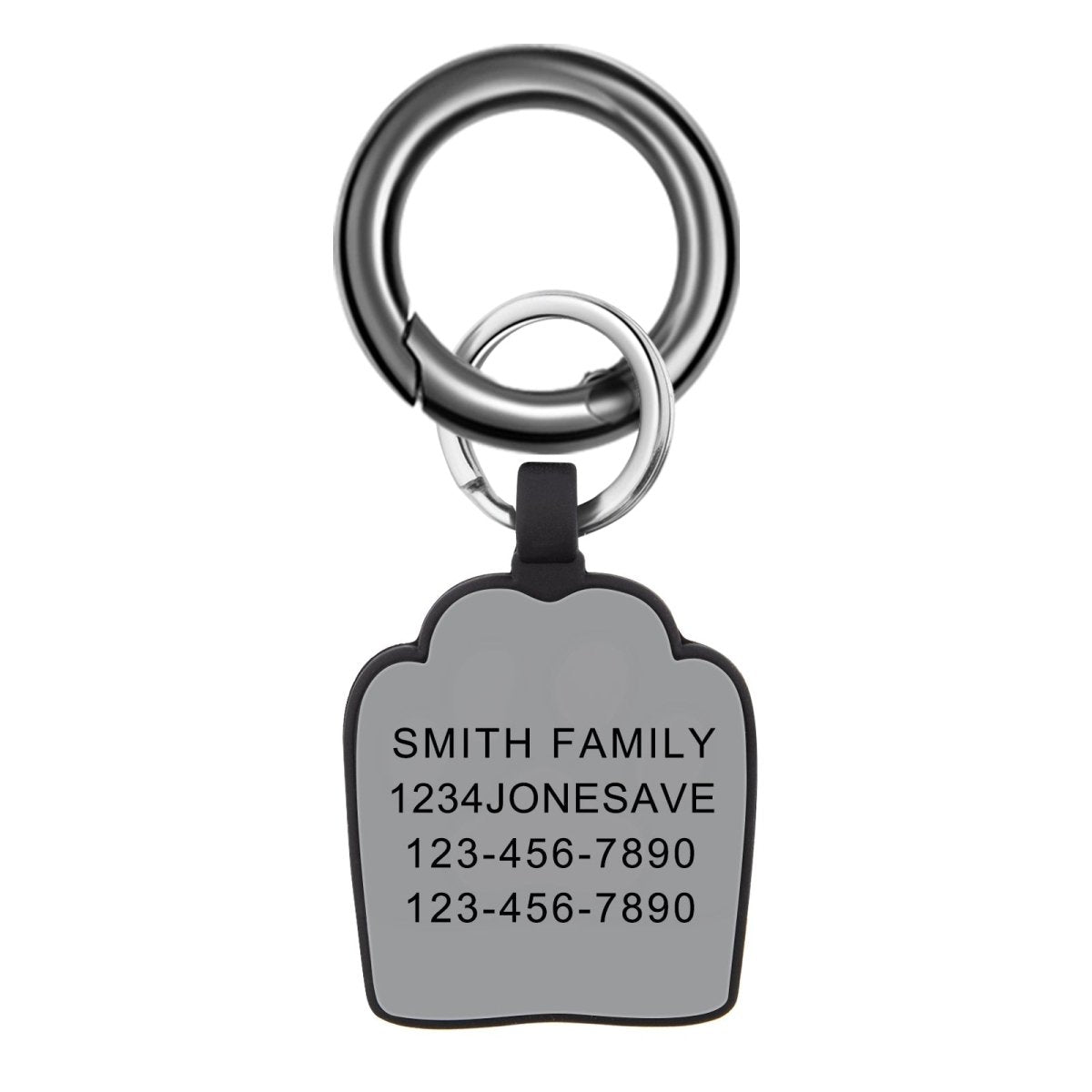 Custom Paw Pet Silicone Tag - pet id tag Personalisr Au