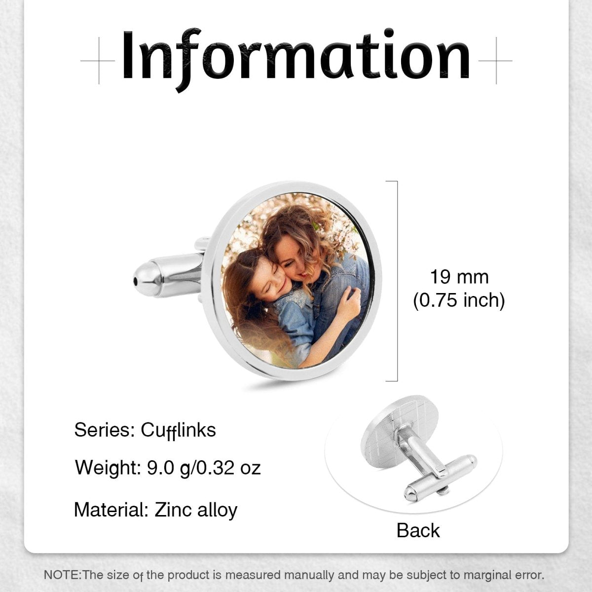 Custom Photo Cufflinks - Cufflinks Personalisr Au