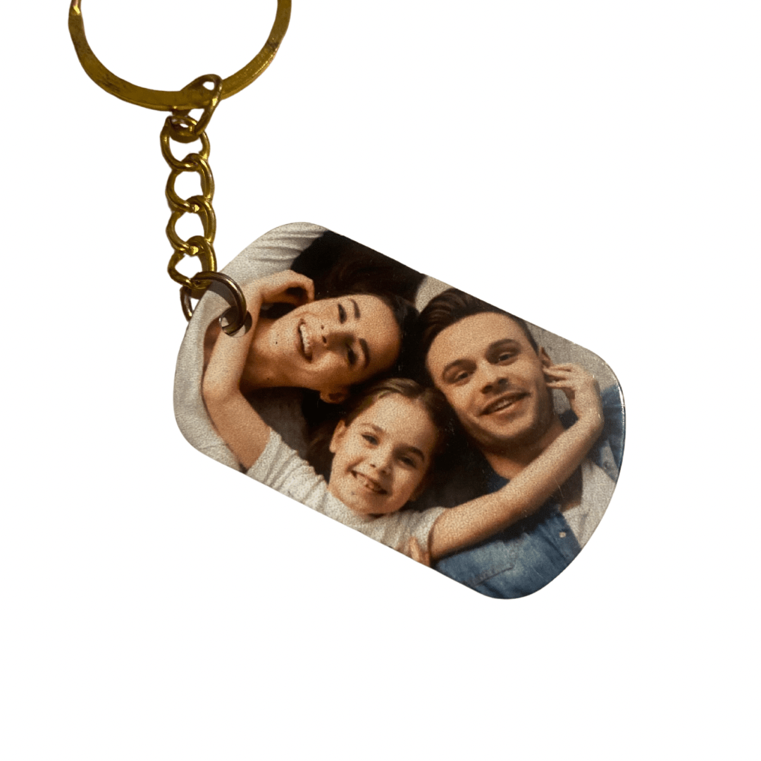 Custom Photo Key Tag – Double-Sided Personalised Tag - Key Chains Personalisr Au