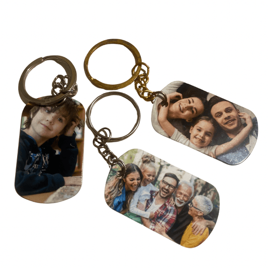 Custom Photo Key Tag – Double-Sided Personalised Tag - Key Chains Personalisr Au
