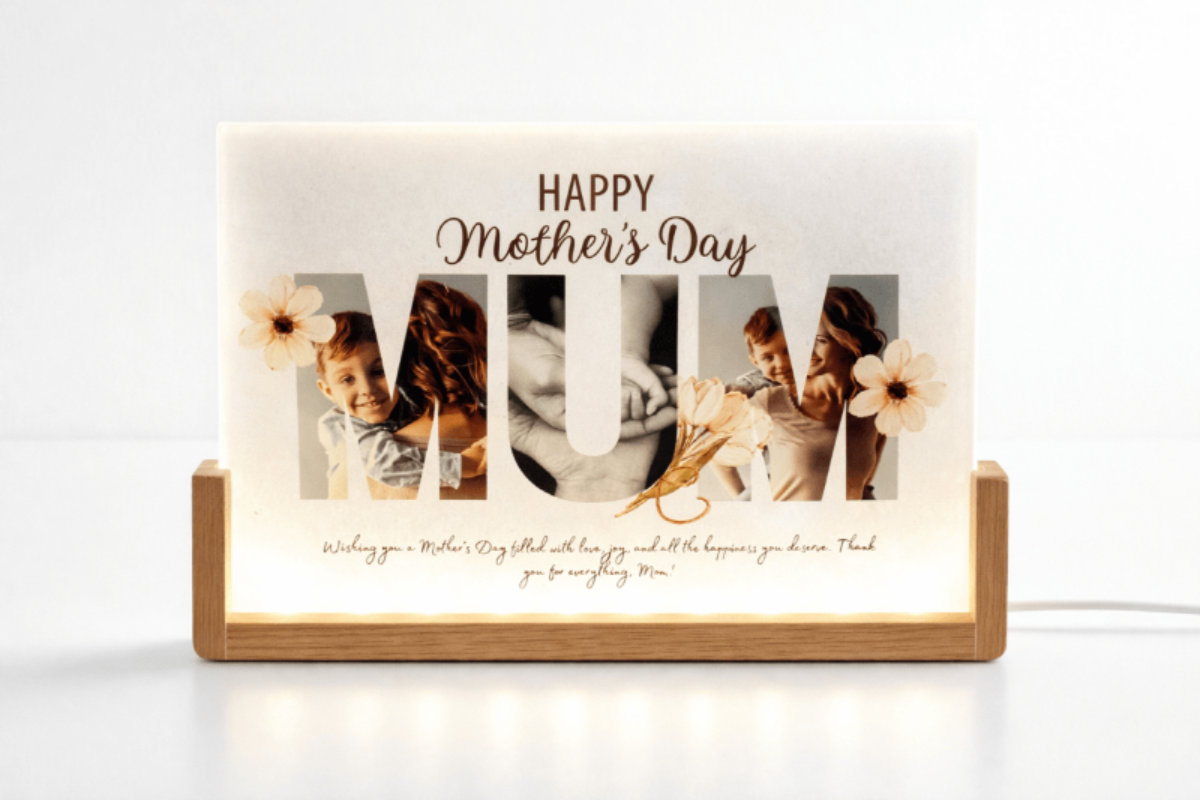 personalised gift for mum custom photo collage light australia