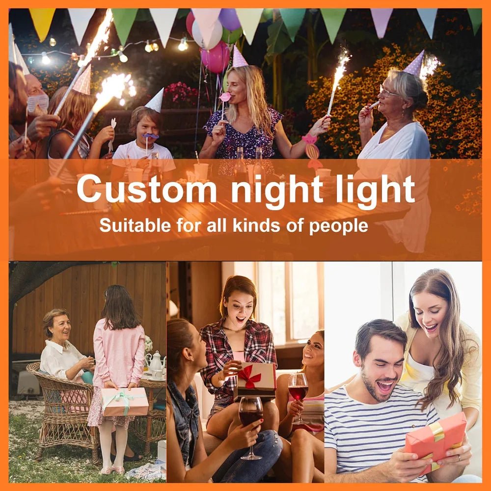 Custom Photo Line Art Led Nightlight - nightlight Personalisr Au