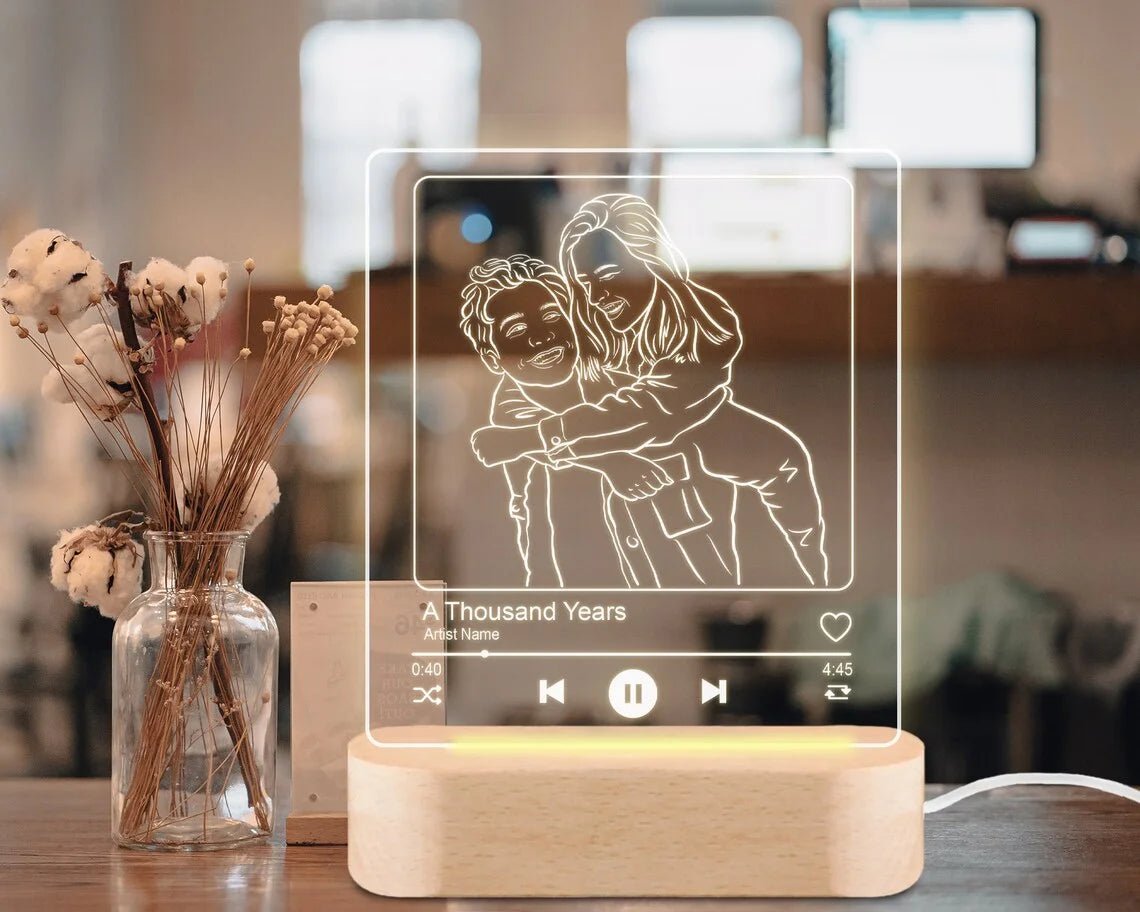 Custom Photo Line Art Led Nightlightnightlight