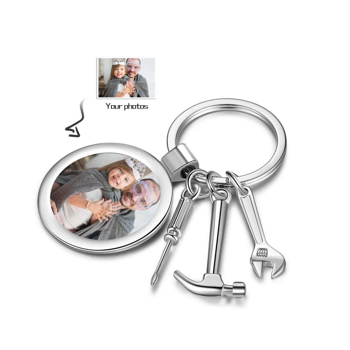 Custom Photo Tool Keychain - keychain Personalisr Au