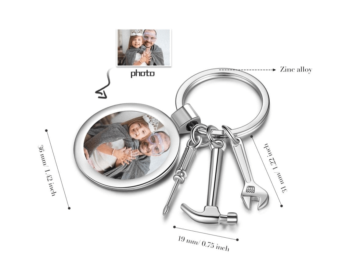 Custom Photo Tool Keychain - keychain Personalisr Au
