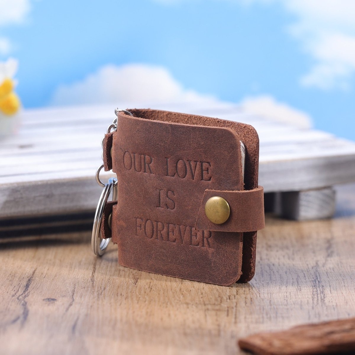 Custom Photos Mini Album KeychainKey Chain Photo Album