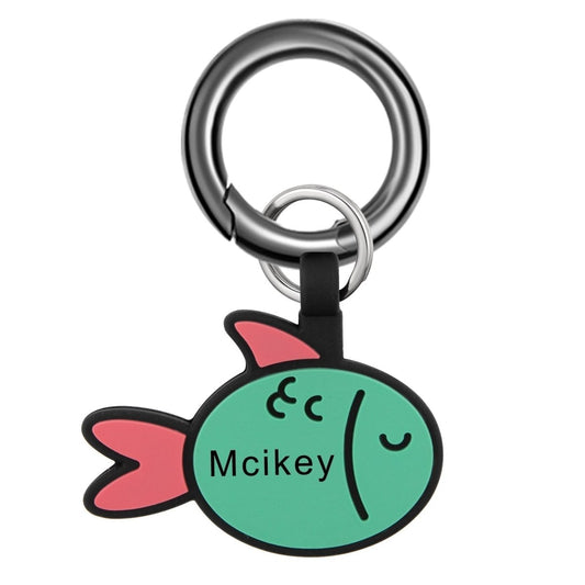 Fish Shape Silicone Pet Identification Tag - pet id tag Personalisr Au