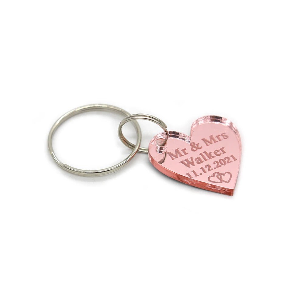 Customised Wedding Favours 30pc Keychains - Personalisr Au