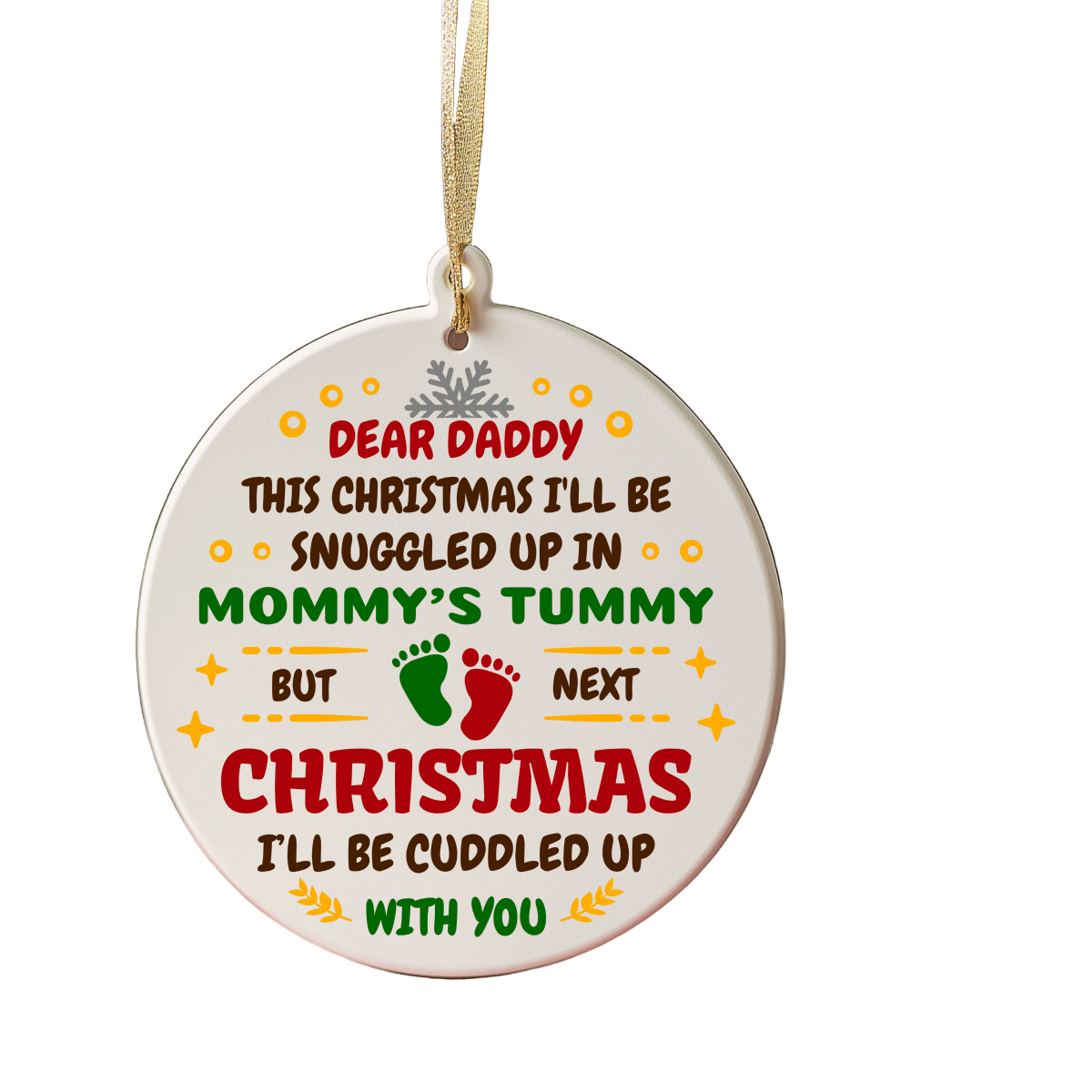 Dad to Be Christmas Ornament - Personalised PhotoChristmas Ornaments