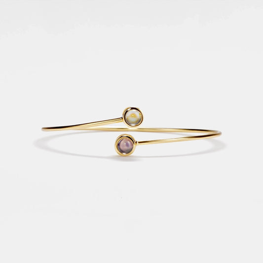 Double Photo Projection Bangle - Photo Bracelets Personalisr Au