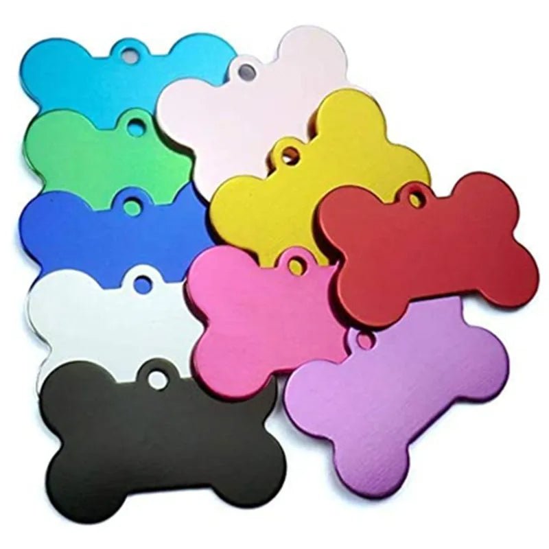 Engraved Aluminium Pet ID Tags - Colourful Designs - pet id tag Personalisr Au