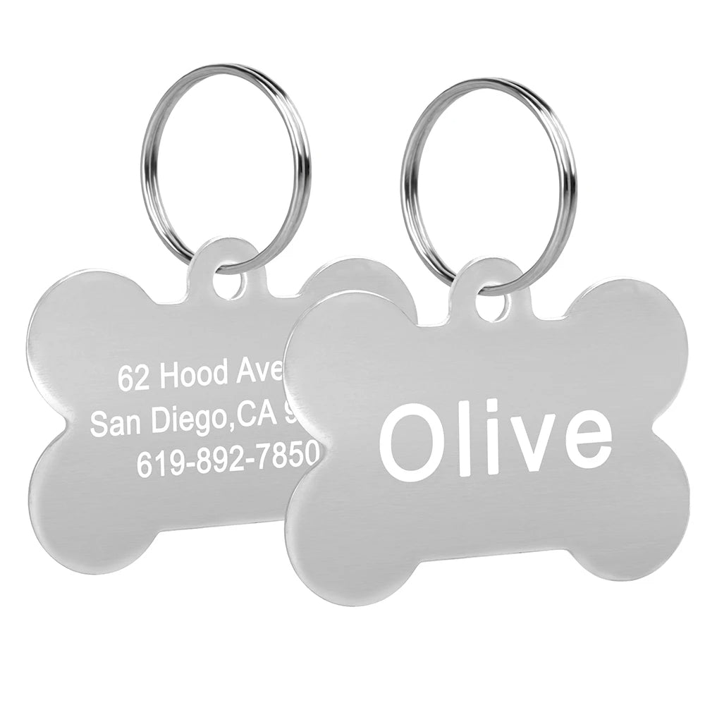 Engraved Aluminium Pet ID Tags - Colourful Designs - pet id tag Personalisr Au