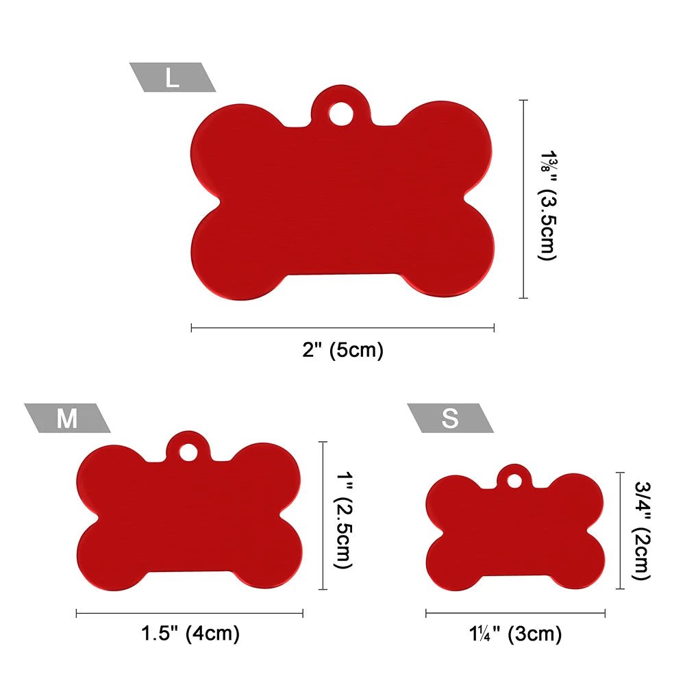 Engraved Aluminium Pet ID Tags - Colourful Designs - pet id tag Personalisr Au