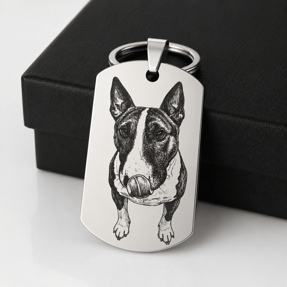 Engraved Pet Photo Keyring Pendant AustraliaKey Chains