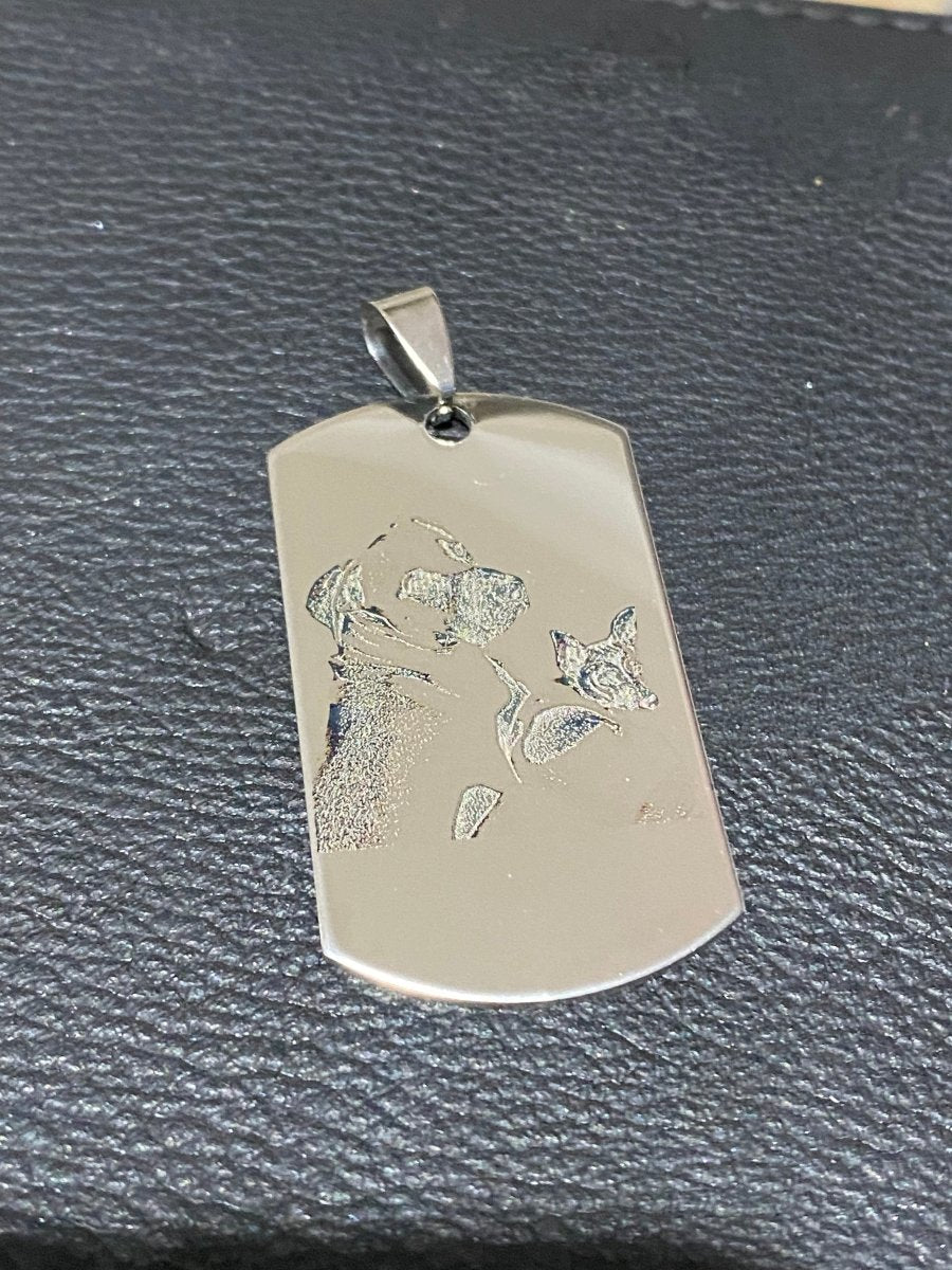 Engraved Pet Photo Keyring Pendant Australia - Key Chains Personalisr Au