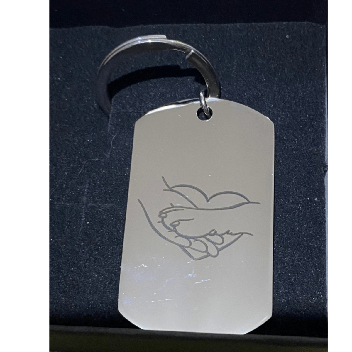 Engraved Pet Photo Memorial Keychain - Key Chains Personalisr Au