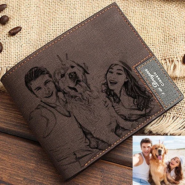 Engraved Photo Wallet - Wallets Personalisr Au