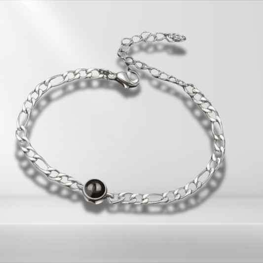 Figaro Chain Photo Projection Bracelets - photo bracelets Personalisr Au