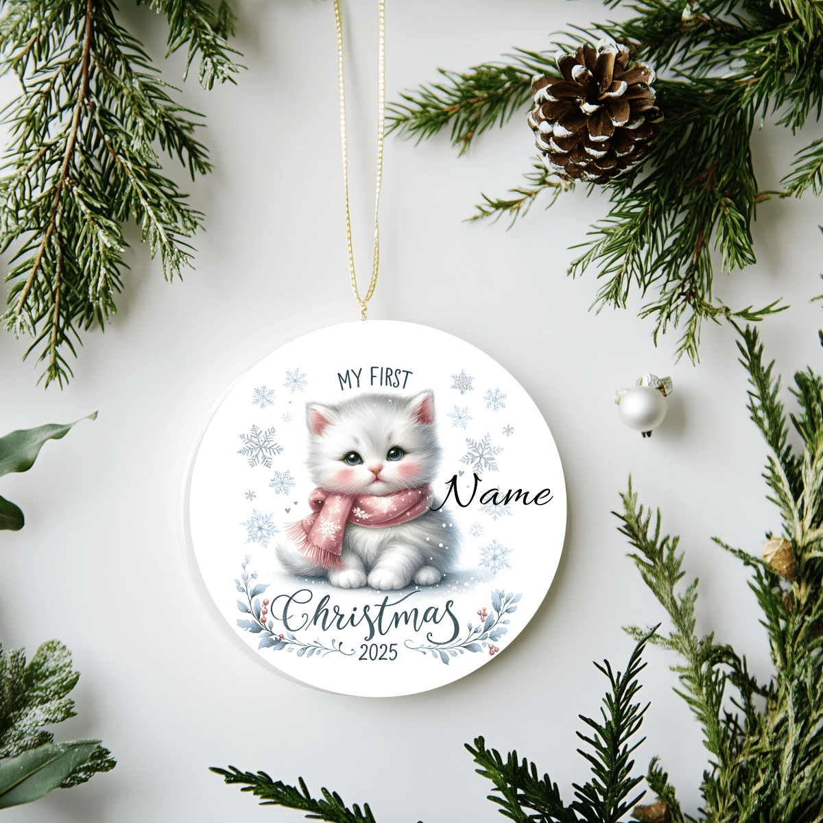 First Christmas Ornaments Custom Name & Photo - Christmas Ornaments Personalisr Au