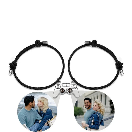 Gamer Couples Photo Projection Bracelets - Personalisr Au