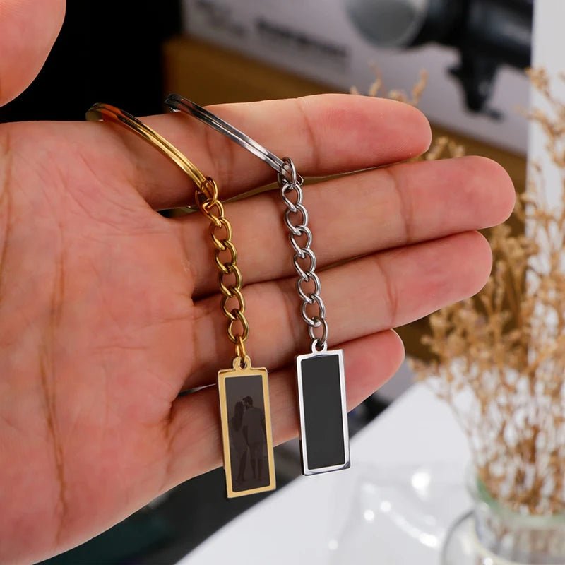 temperature change hidden photo keychains