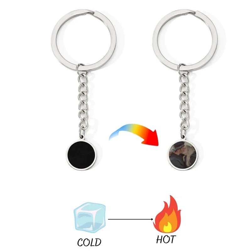 Heat Activated Hidden Photo Keychain - Key Chains Personalisr Au