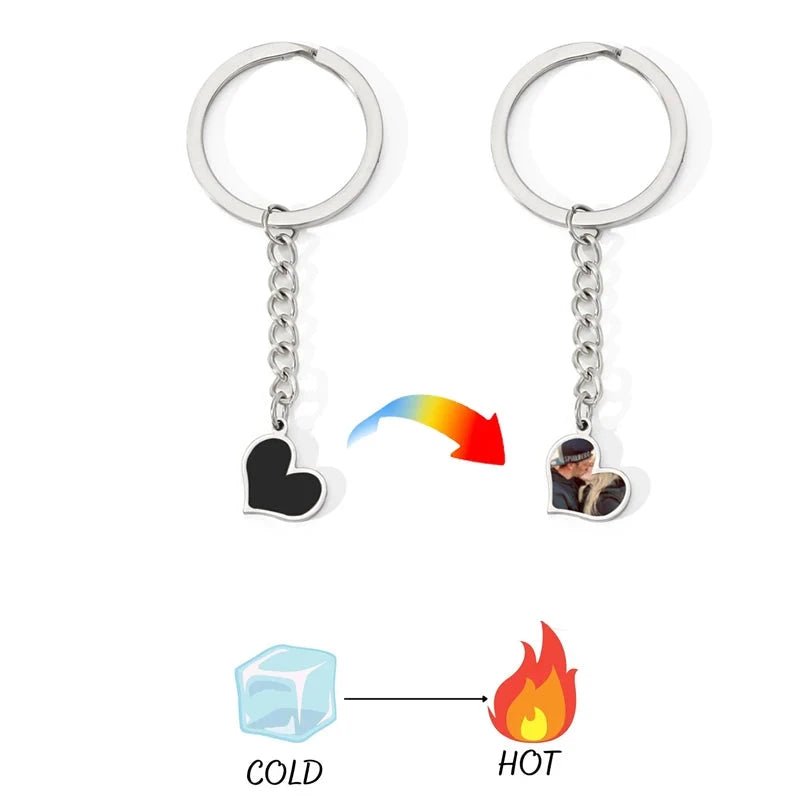 Heat Activated Hidden Photo Keychain - Key Chains Personalisr Au