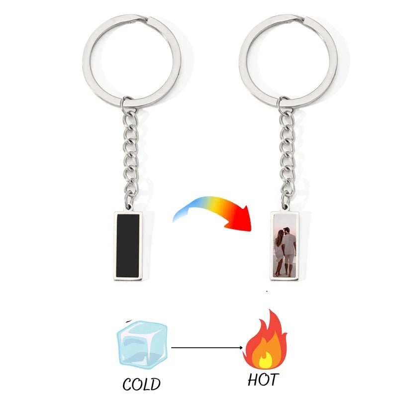 Heat Activated Hidden Photo Keychain - Key Chains Personalisr Au