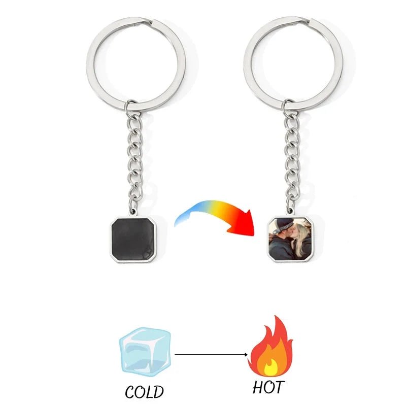 Heat Activated Hidden Photo Keychain - Key Chains Personalisr Au