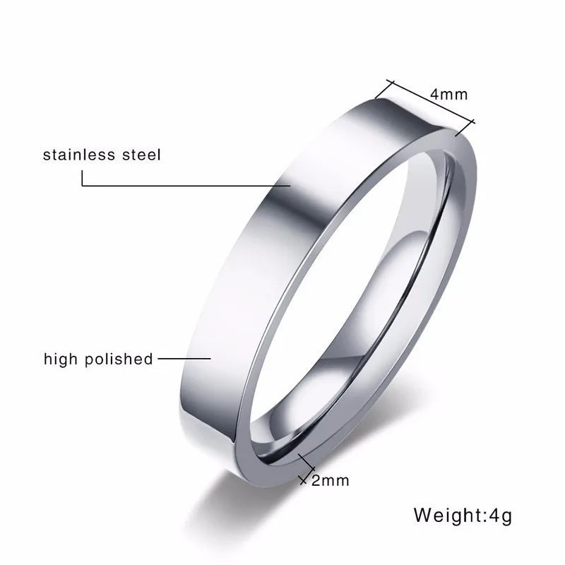 His and Hers Rings Couples Ring Set - engraved ring Personalisr Au