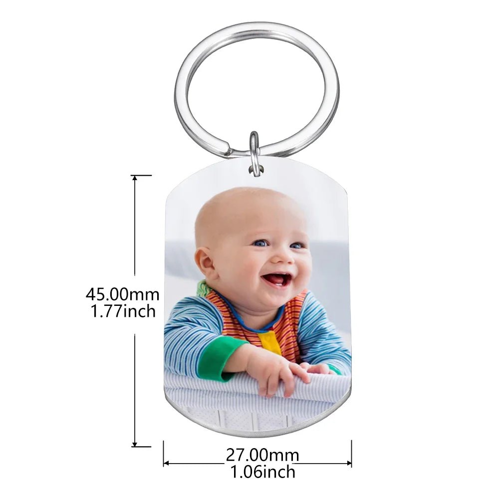 I Love You Daddy Custom Photo Keychain - Key Chains Personalisr Au