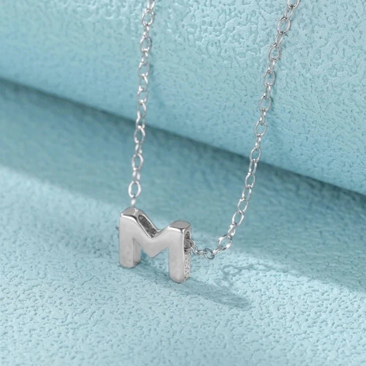 Initial Necklaces, Sterling Silver Letter Pendants - Necklace Personalisr Au
