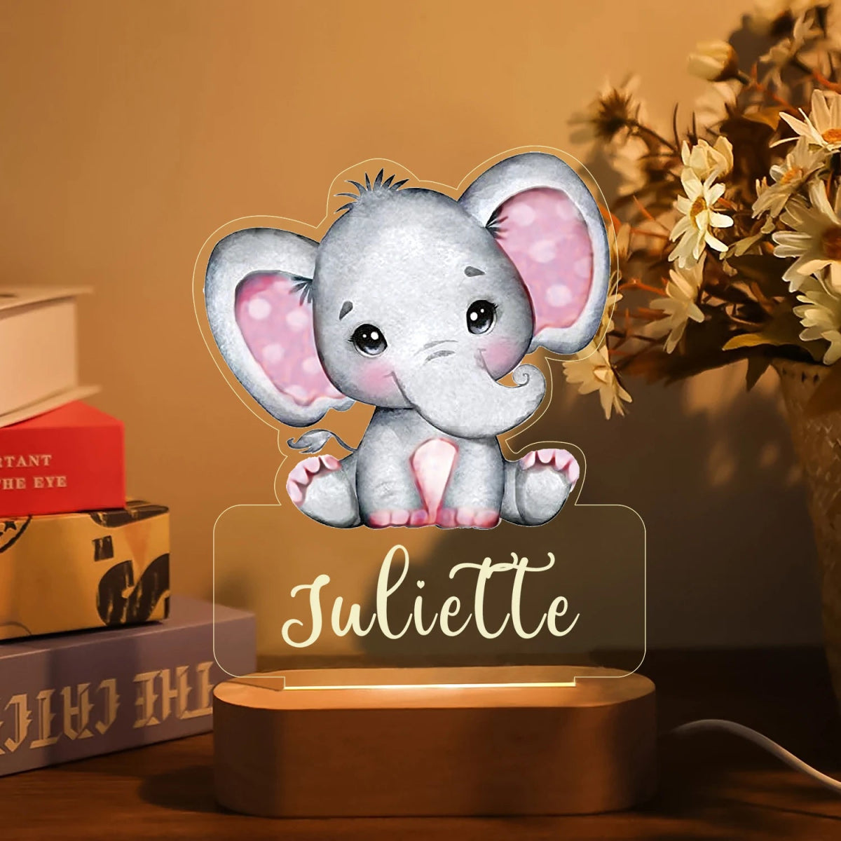 Kids Personalised Night Lights - Baby Zoo Animal Collection - nightlight - Personalisr Au
