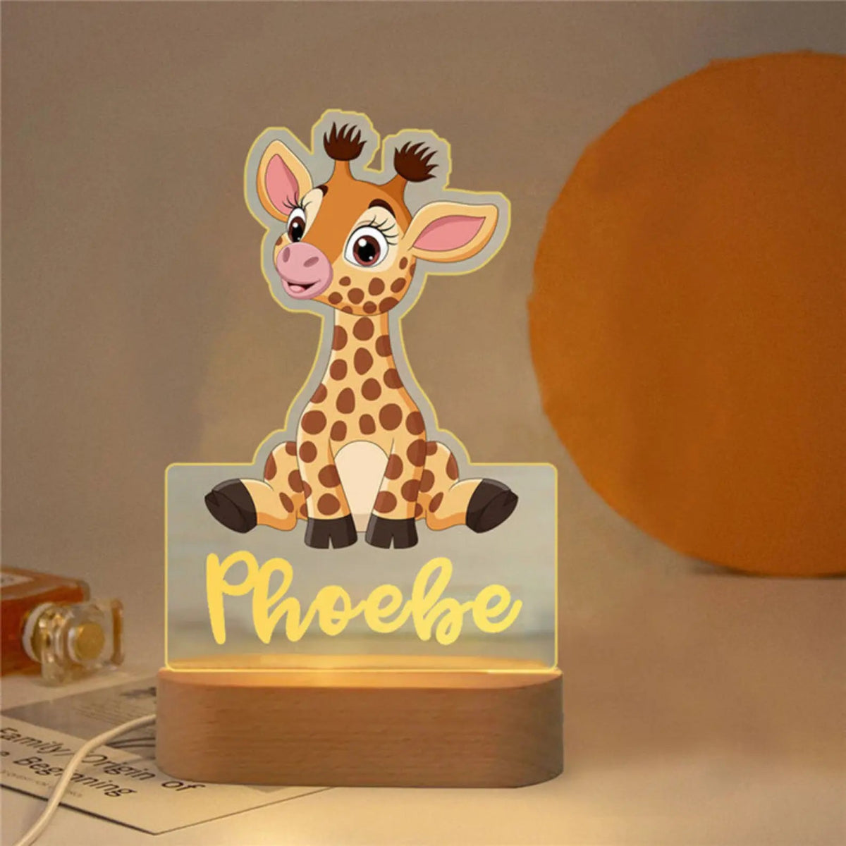 Kids Personalised Night Lights - Baby Zoo Animal Collection - nightlight - Personalisr Au