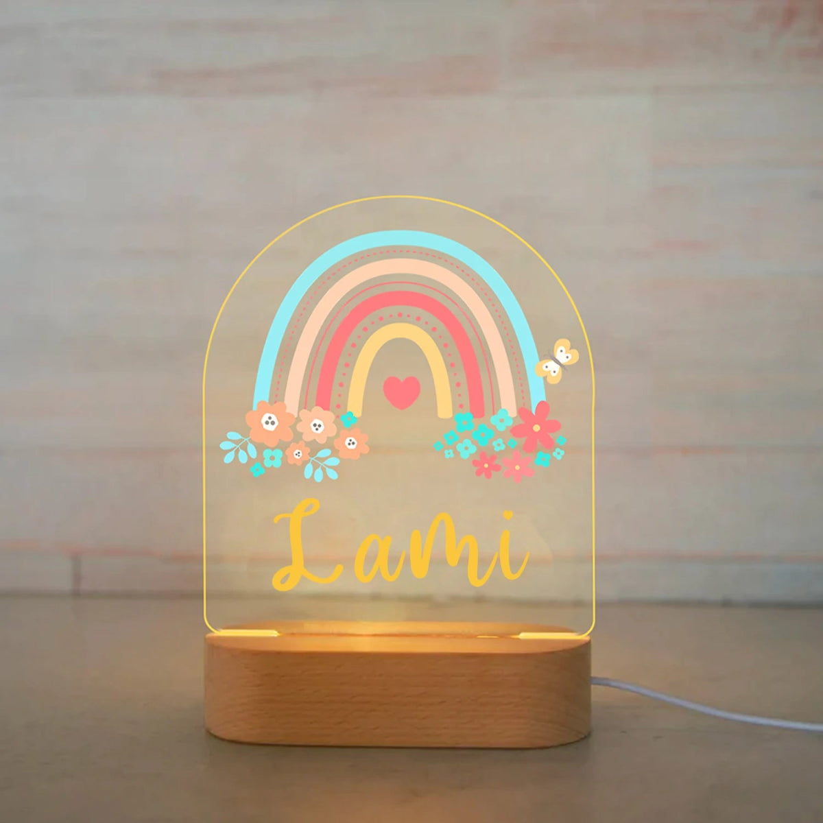 Kids Personalised Night Lights - Baby Zoo Animal Collection - nightlight - Personalisr Au