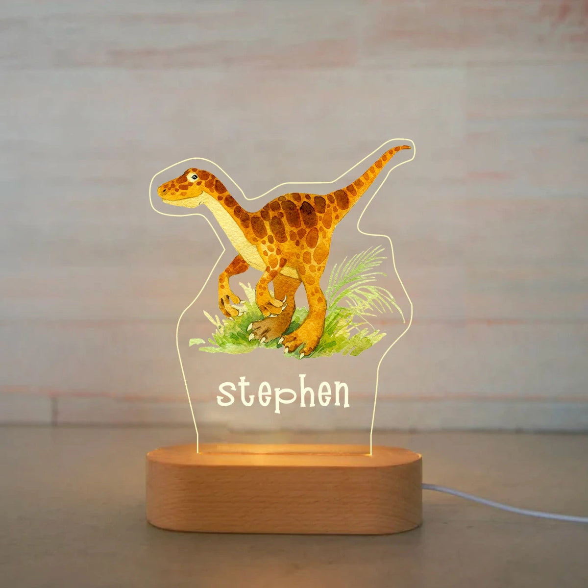 Kids Personalised Night Lights - Zoo, Trucks, Dinosaurs, Unicorns - nightlight Personalisr Au