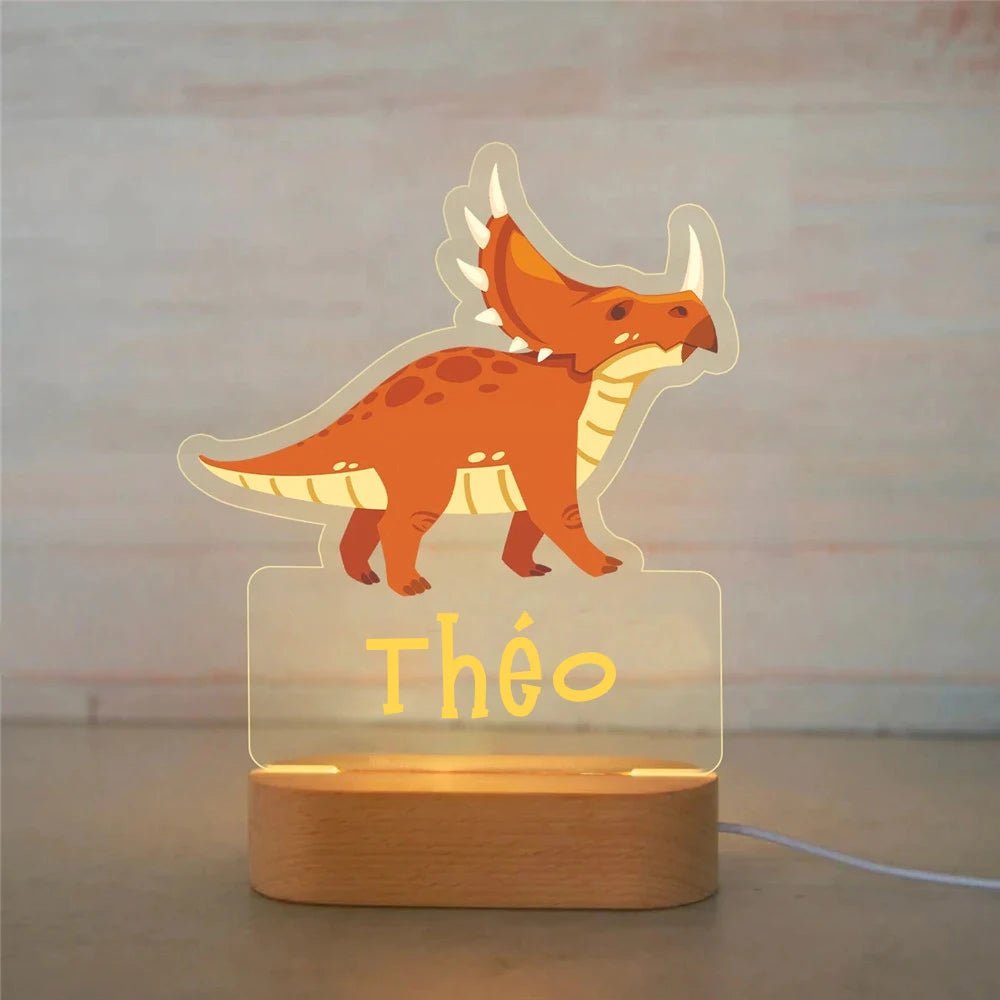 Kids Personalised Night Lights - Baby Zoo Animal Collection - nightlight - Personalisr Au