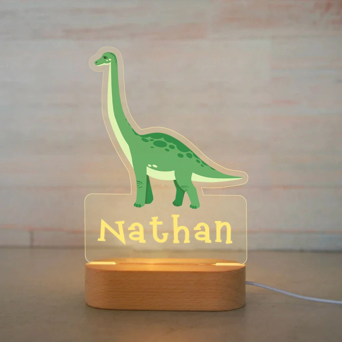 Kids Personalised Night Lights - Baby Zoo Animal Collectionnightlight
