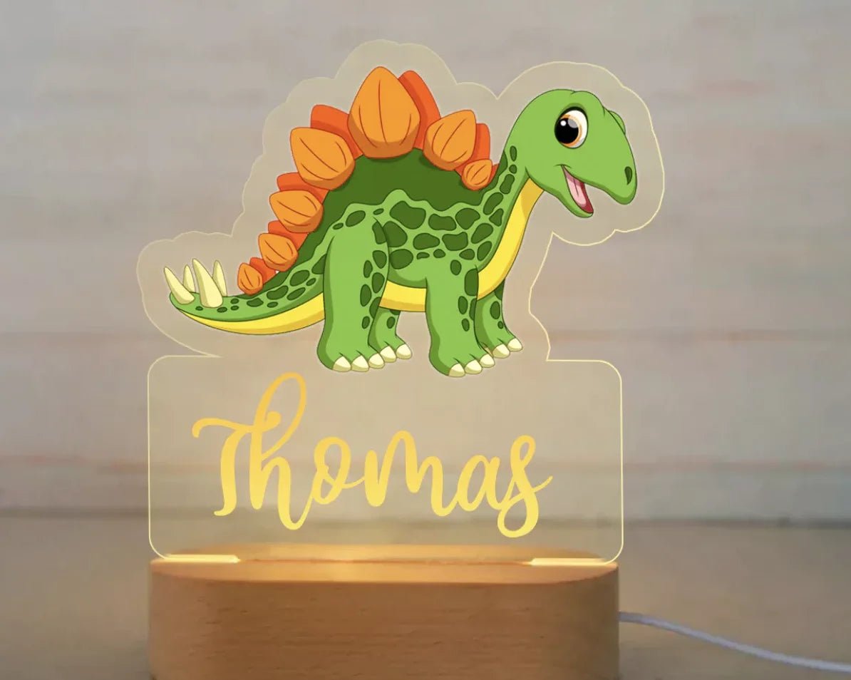 Kids Personalised Night Lights - Zoo, Trucks, Dinosaurs, Unicorns - nightlight Personalisr Au