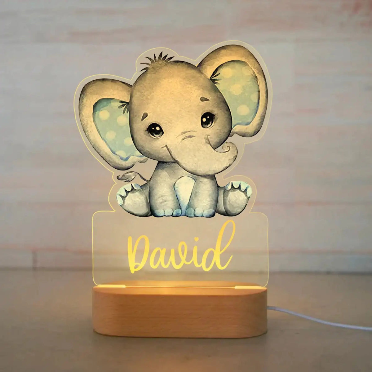 Kids Personalised Night Lights - Baby Zoo Animal Collection - nightlight - Personalisr Au